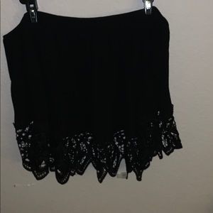 black off the shoulder shirt